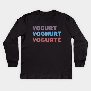 The Good Place Yogurt  Shop Kids Long Sleeve T-Shirt